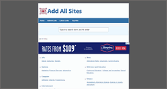 Desktop Screenshot of addallsites.com