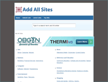 Tablet Screenshot of addallsites.com